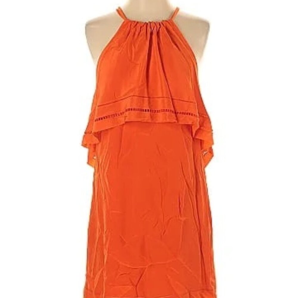 Trina Turk Orange Halter Dress